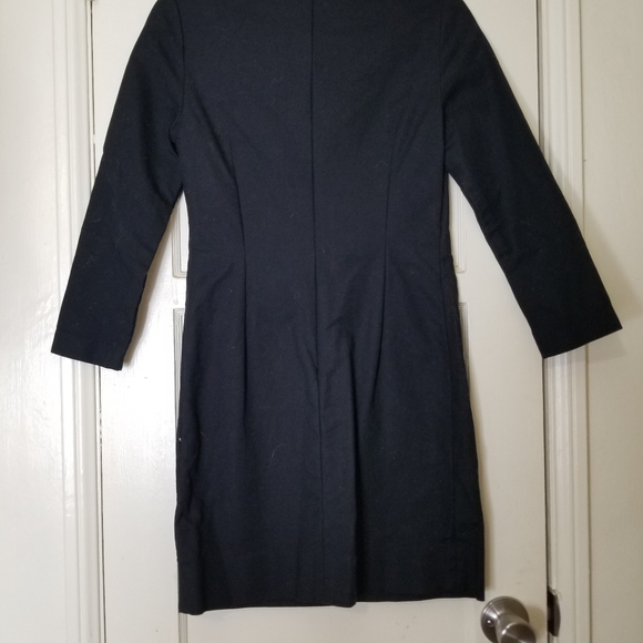 GAP black 3/4 sleeve cotton heavier weight sheath dress size 2 - Picture 4 of 7